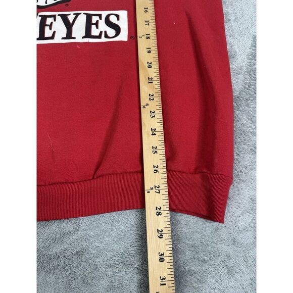 Vintage 90s Ohio State Buckeyes Pullover Sweatshirt Men's Size 2XL XXL Red - Picture 11 of 11